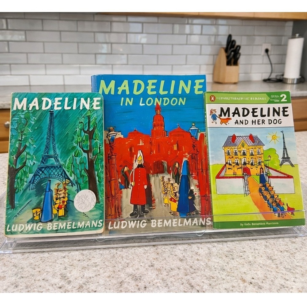 Madeline Book Lot (3) Ludwig Bemelmans Hardcover Paperback‎ Childrens Classics